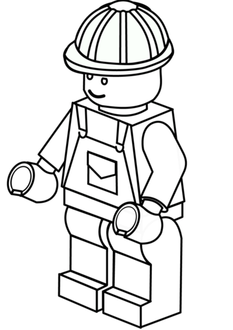 339x480 Lego Construction Worker Coloring Page Free Printable Coloring Pages