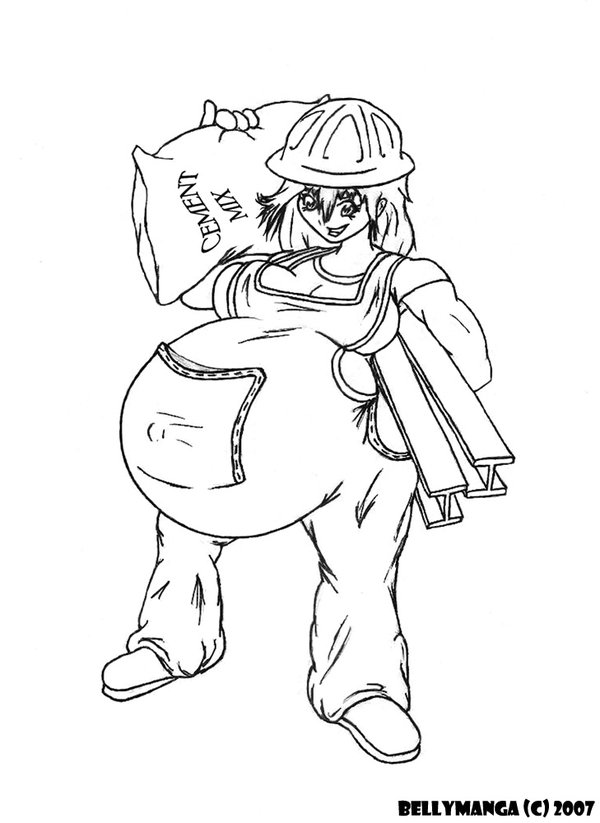600x823 Rhonda, Construction Worker By Bellymanga