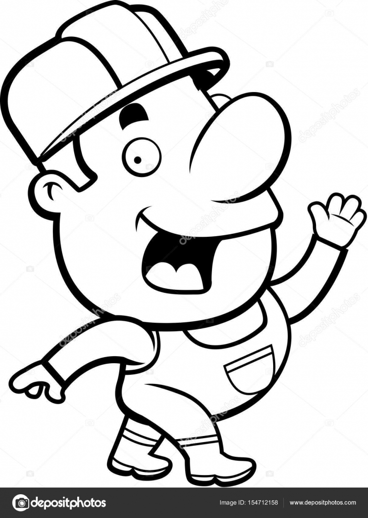 729x1024 Cartoon Construction Worker Stock Vector Cthoman