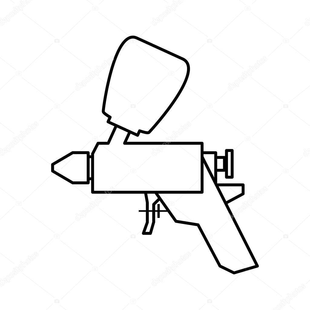 1024x1024 Spray Paint Tool Icon. Construction And Repair Design. Vector Gr