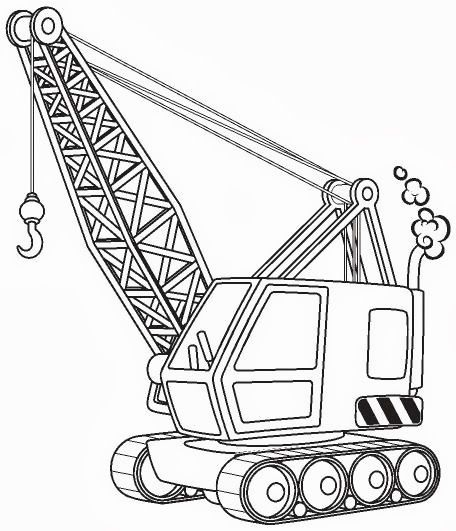 456x531 Tons Of Coloring Pages For Kids. Lots Of Construction Trucks