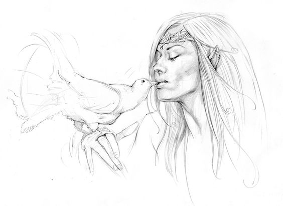 564x411 Eternal Kiss Ferhat Edizkan My Drawings Charcoal