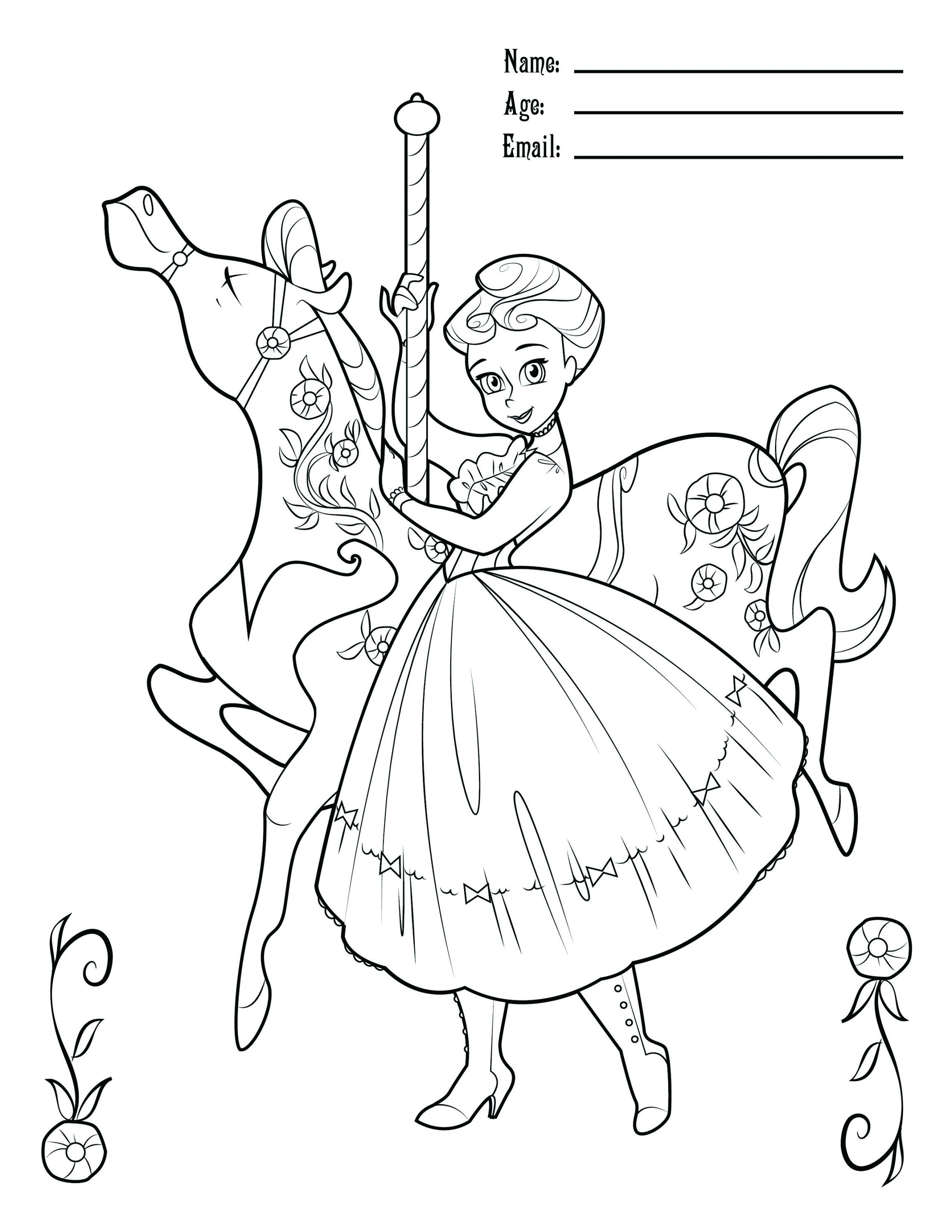 2318x3000 Carousel Coloring Contest!