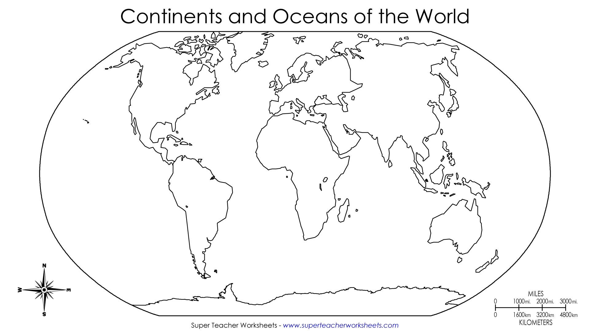 1920x1080 Continents Of The World Worksheets This Basic World Map Shows