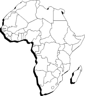 300x336 Download Map Of Africa Coloring Page