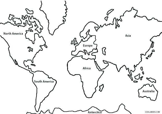 Continents Drawing at GetDrawings | Free download