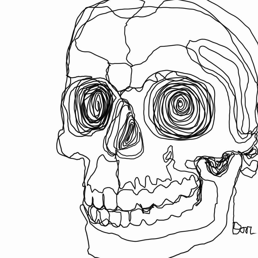 1024x1024 Continuous Line Drawing