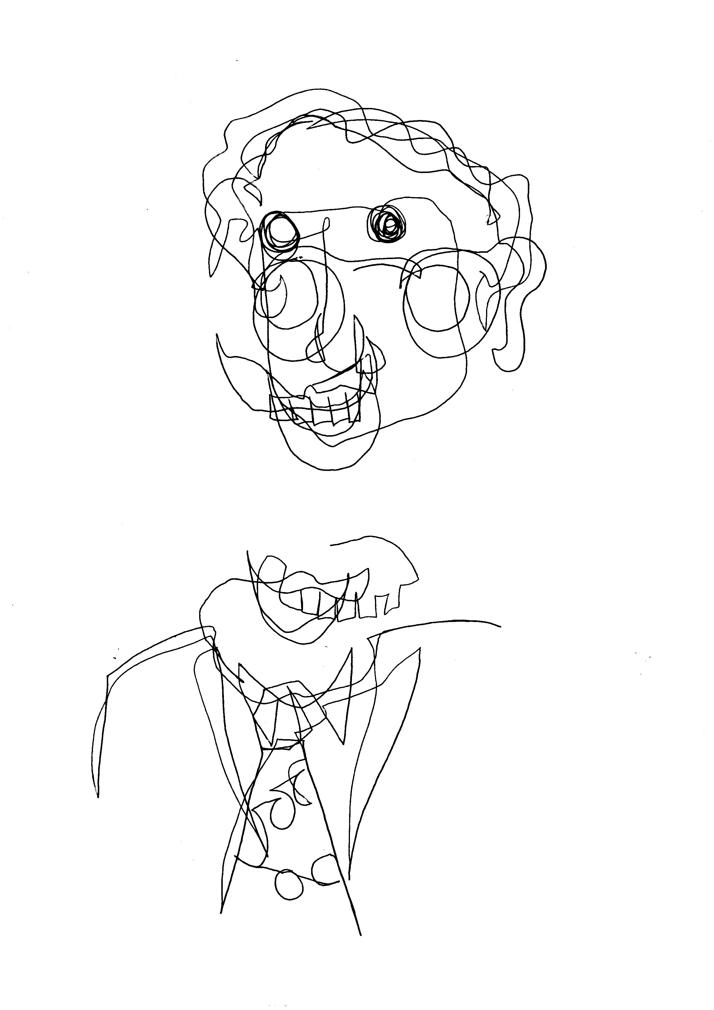 2481x3509 Blind Continuous Line Drawings Jppyro