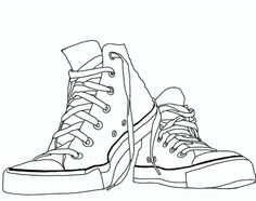 236x186 Contour Line Drawing Of My Shoe