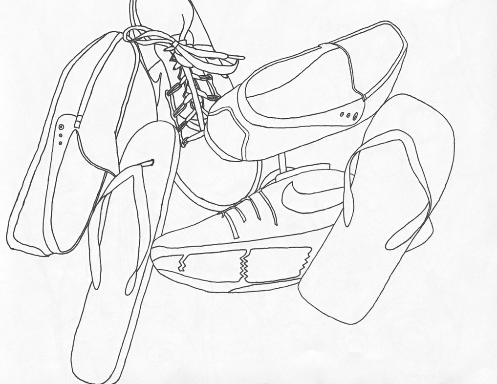 1017x786 Shoe Contour Study, Markers By Jurokoo