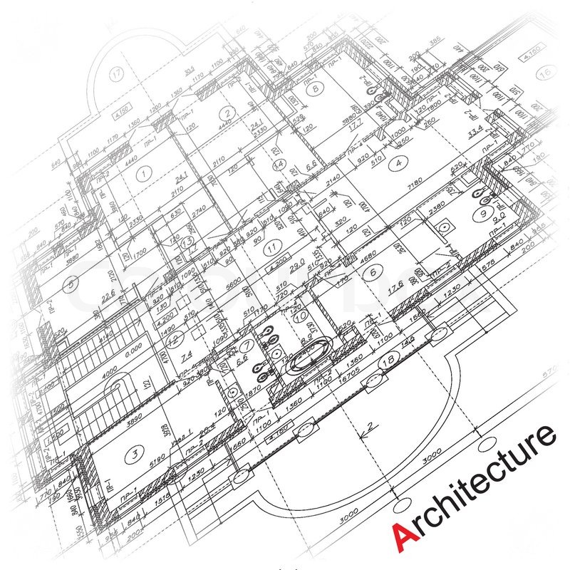 800x800 Architectural Background With Drawing Tools And Rolls Of Drawings