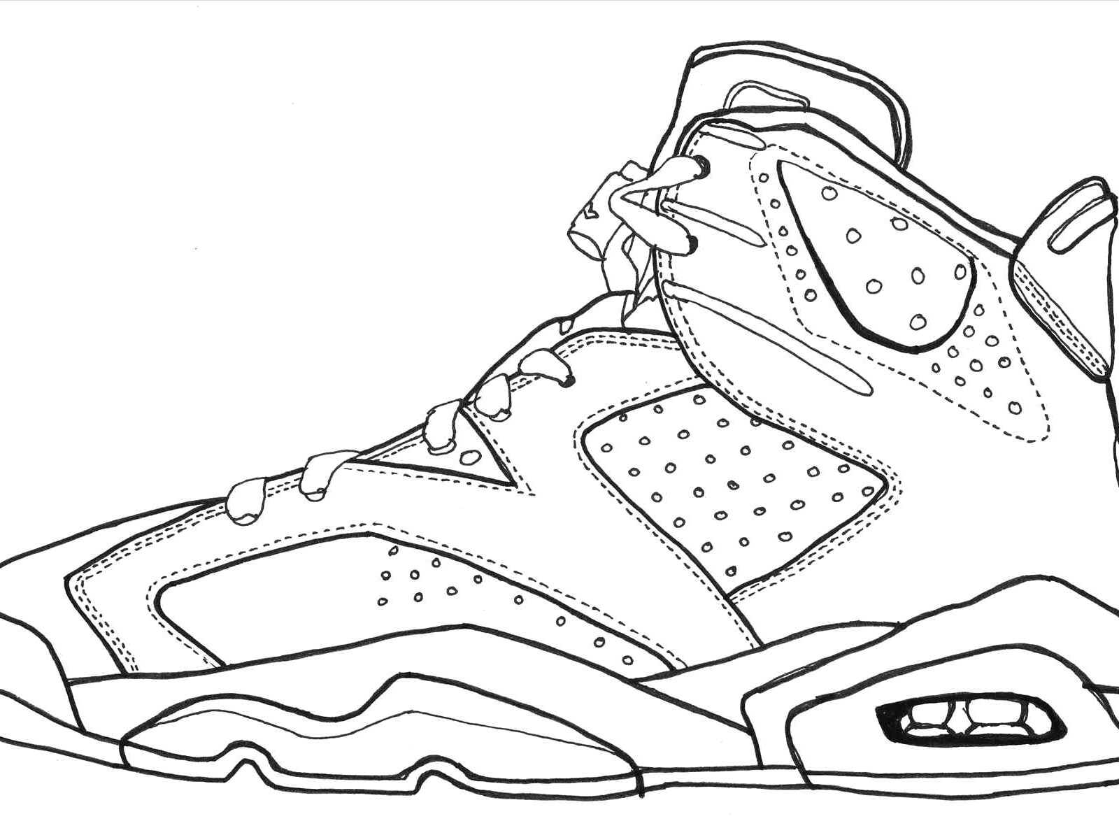 1600x1184 Shoes Coloring Page Free Printable Pages Kids Basketball Ballet