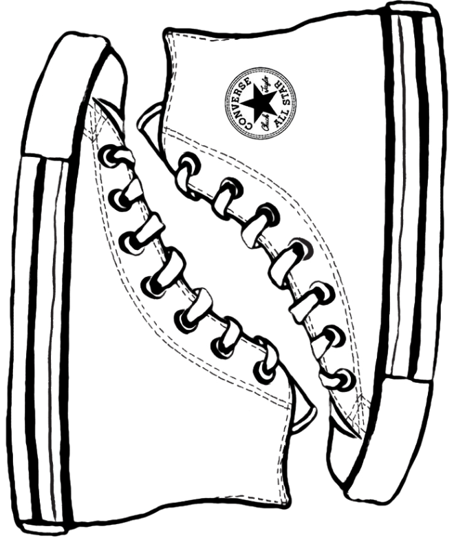660x800 Converse Shoe Clipart