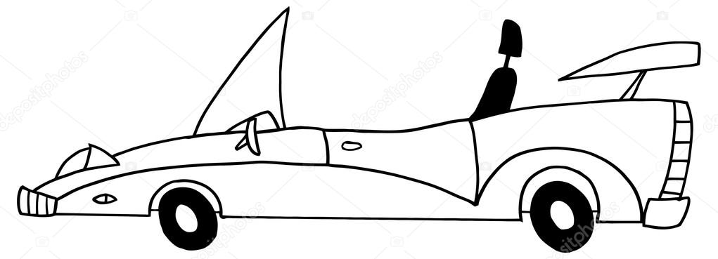 1021x369 Cartoon Convertible Car Stock Vector Hittoon