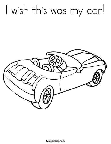 468x605 I Wish This Was My Car Coloring Page