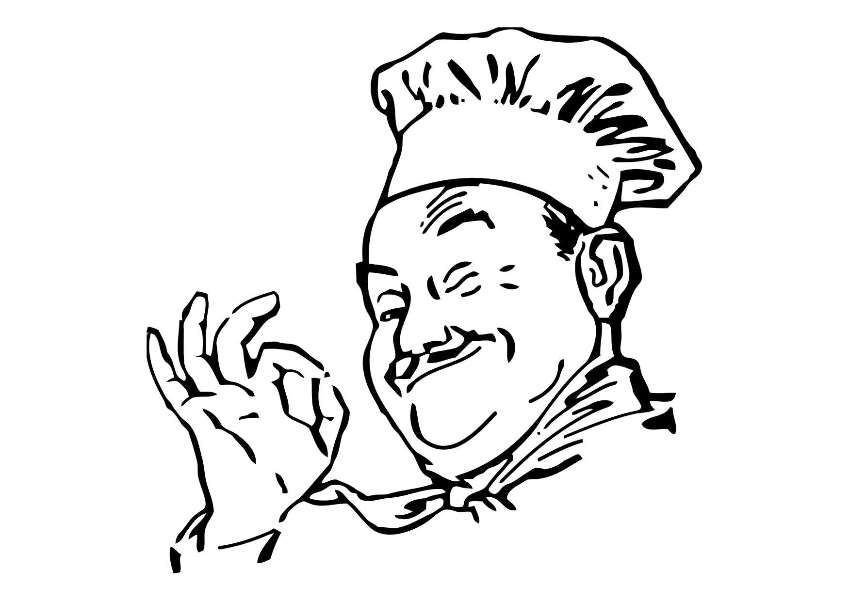 1750x1240 Coloring Page Cook
