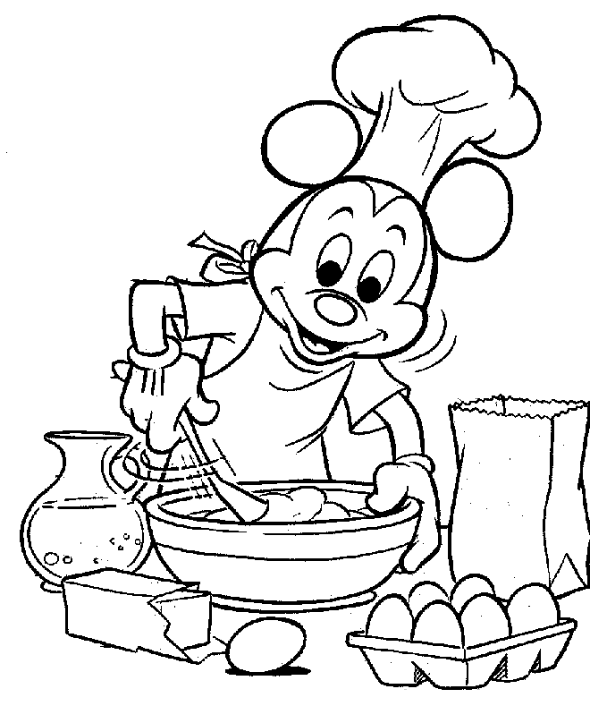 660x789 Drawing Mickey Coloring Cooking ~ Child Coloring