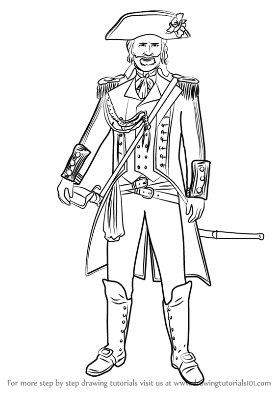 567x800 Learn How To Draw Captain James Cook From Assassin's Creed (Ace