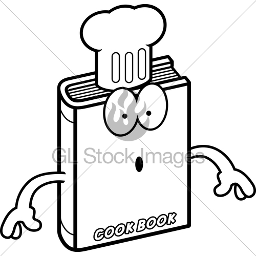 500x500 Surprised Cartoon Cookbook Gl Stock Images