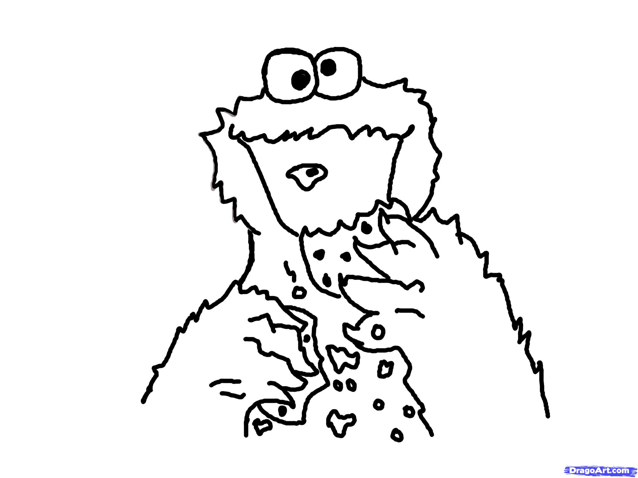 2048x1536 Cookie Monster Drawing How To Draw Cookie Monster, Stepstep, Pbs
