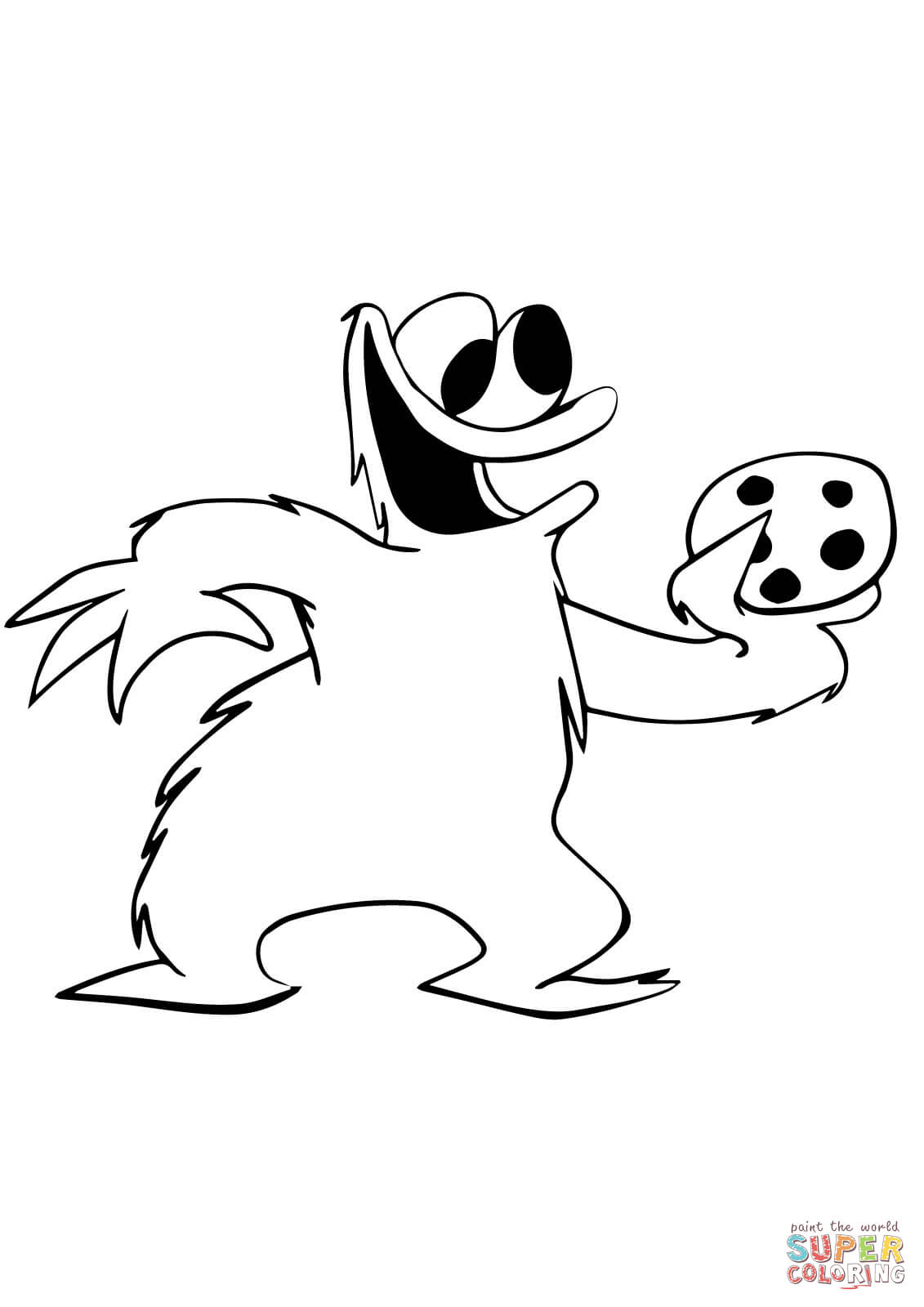 1131x1600 Cookie Monster And A Cookie Coloring Page Free Printable