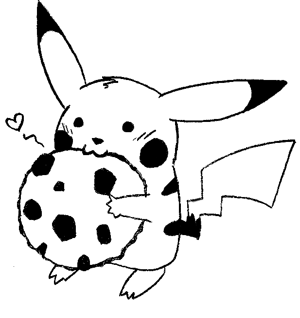 617x652 Cookie Pikachu By Nylten