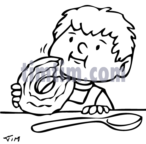 504x494 Free Drawing Of Cookie Boy Bw From The Category Cooking Food