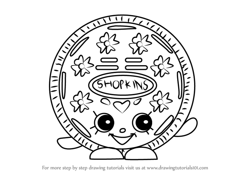 800x566 Learn How To Draw Cream E Cookie From Shopkins (Shopkins) Step By