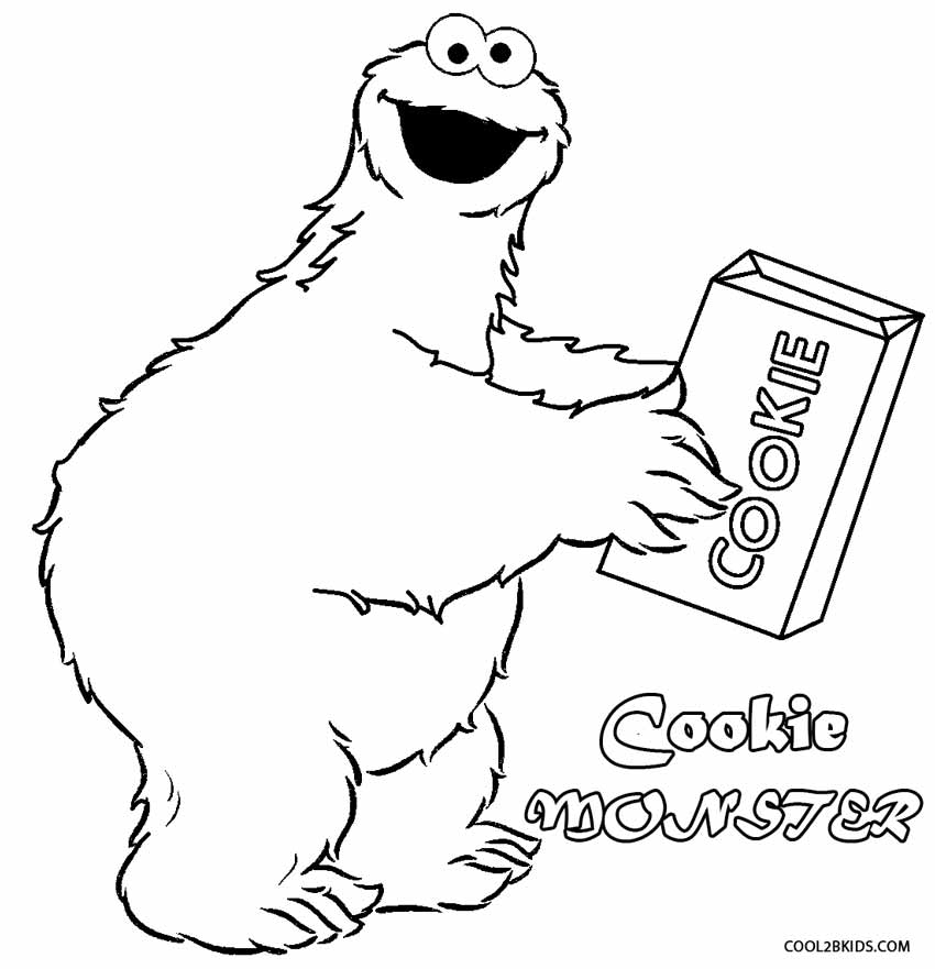 850x881 Printable Cookie Monster Coloring Pages For Kids Cool2bkids