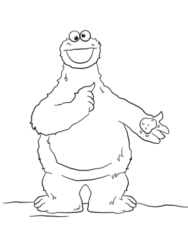 371x480 Cookie Monster Coloring Page Free Printable Coloring Pages