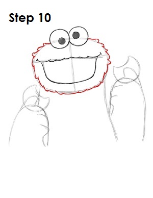 300x388 How To Draw Cookie Monster