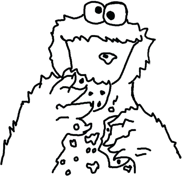 728x706 Cookie Monster Color Cookie Monster Tubing Coloring Pages Pictures
