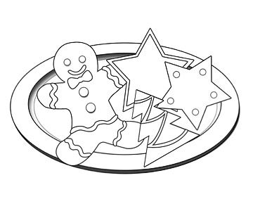 360x300 Printable Christmas Coloring Pages