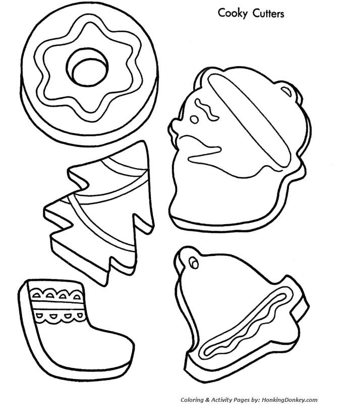 670x820 Christmas Cookies Coloring Pages