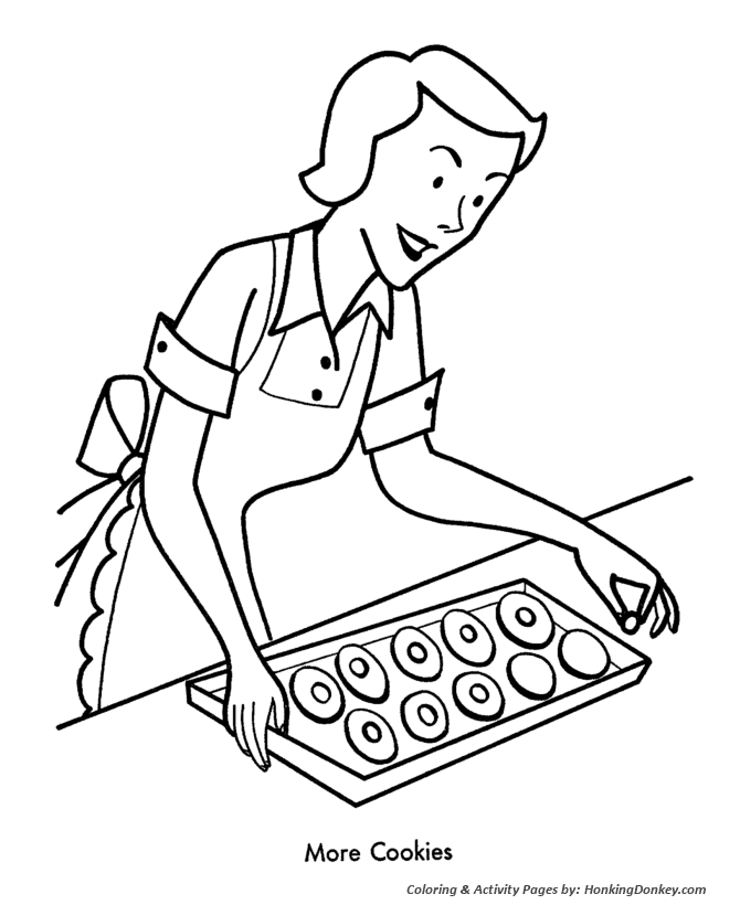 670x820 Christmas Cookies Coloring Pages