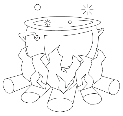 425x400 Cooking Pot Drawing Childrens Drawings