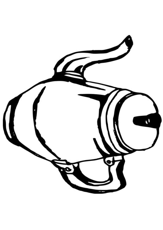 531x750 Coloring Page Coffee Pot