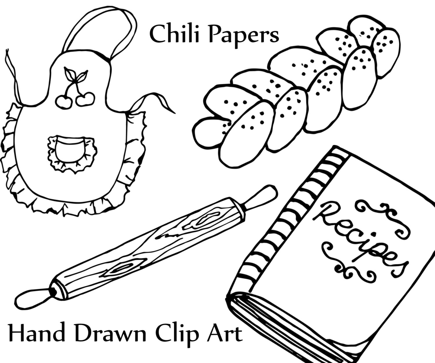 1500x1250 Doodle Kitchen Clipart Cooking Clipart Food Clipart Kitchen