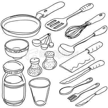 380x380 Stock Illustration 19451113 Kitchen Utensils In Sketch Style.jpg