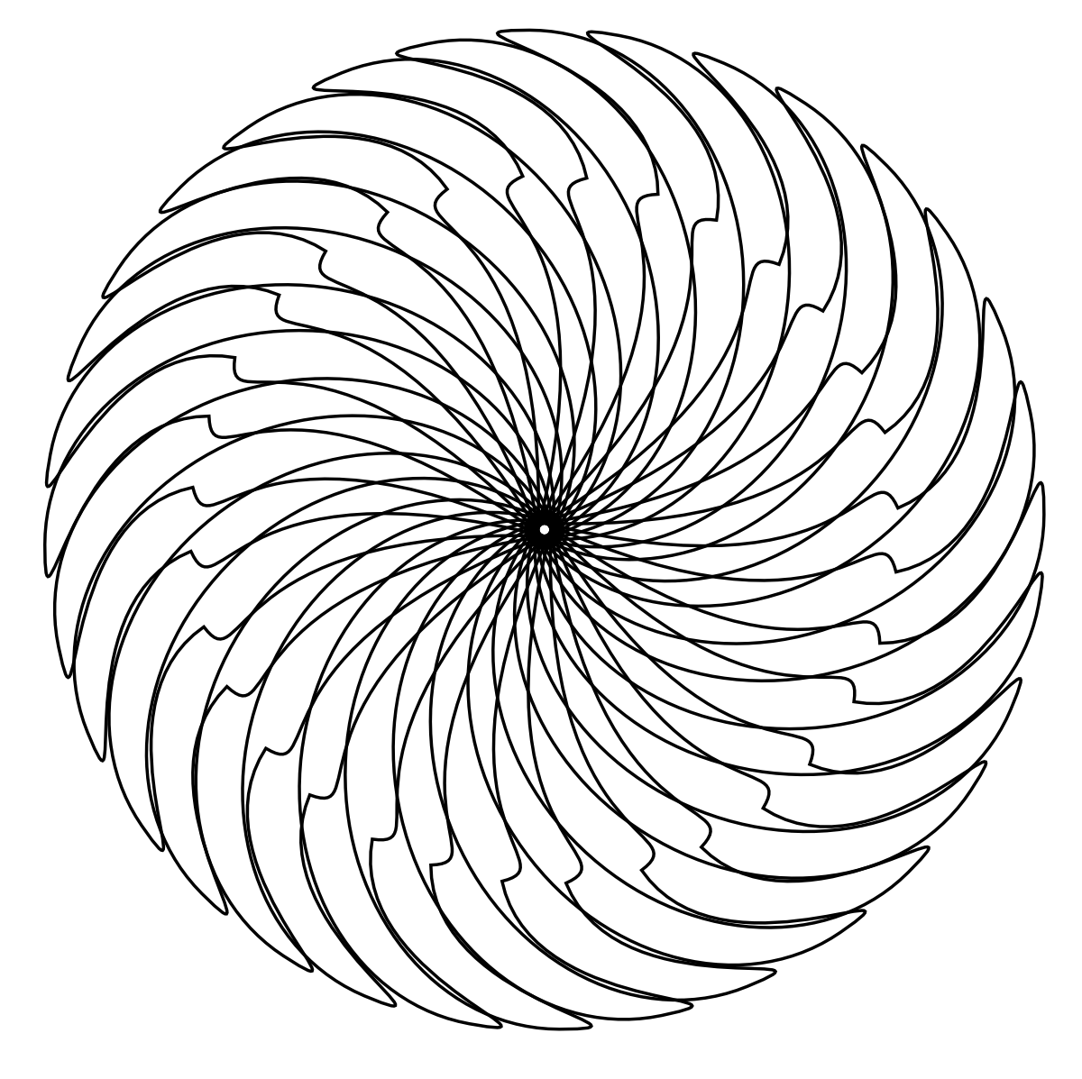 1200x1197 Cool Geometric Design Coloring Pages