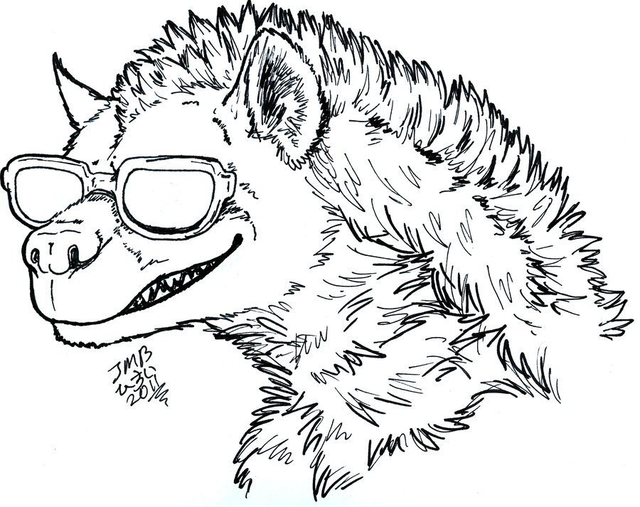 900x713 Cool Hyena By Hisui Hyena