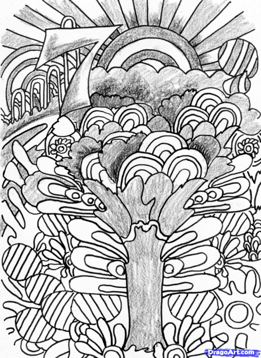 1085x1488 Drawn Pattern Trippy