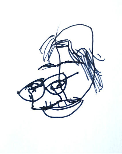 425x535 Blind Contour Drawing