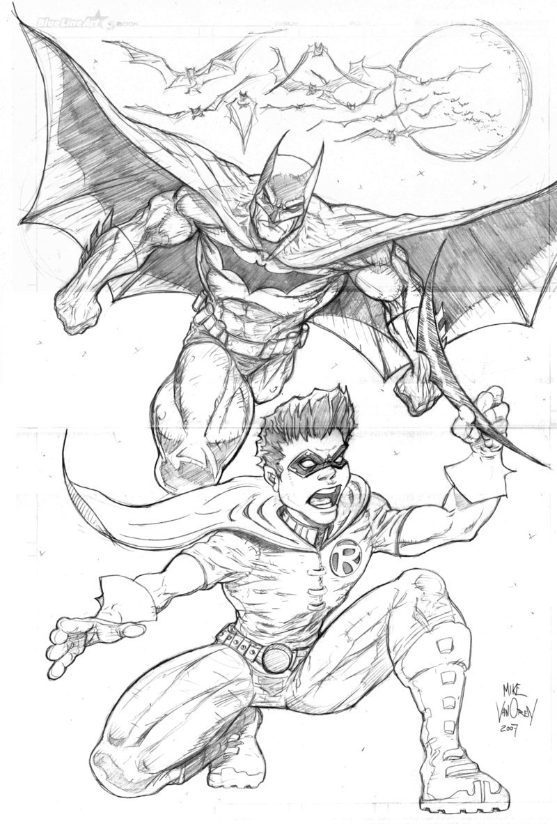 800x1182 Batman And Robin By Mikevanorden