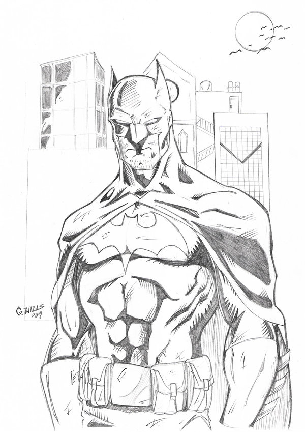 600x849 Batman Sketch 3 11 By Glwills1126