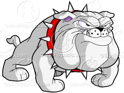 432x324 Drawn Bulldog Happy Cartoon
