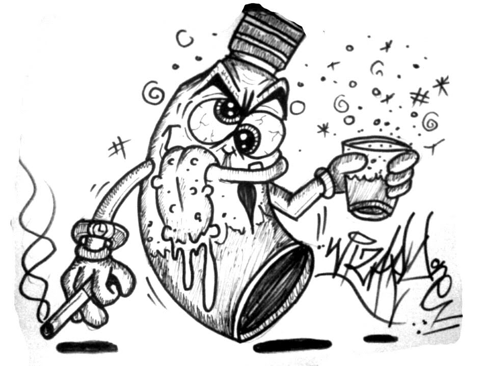 960x720 How To Draw A Crazy Spray Can