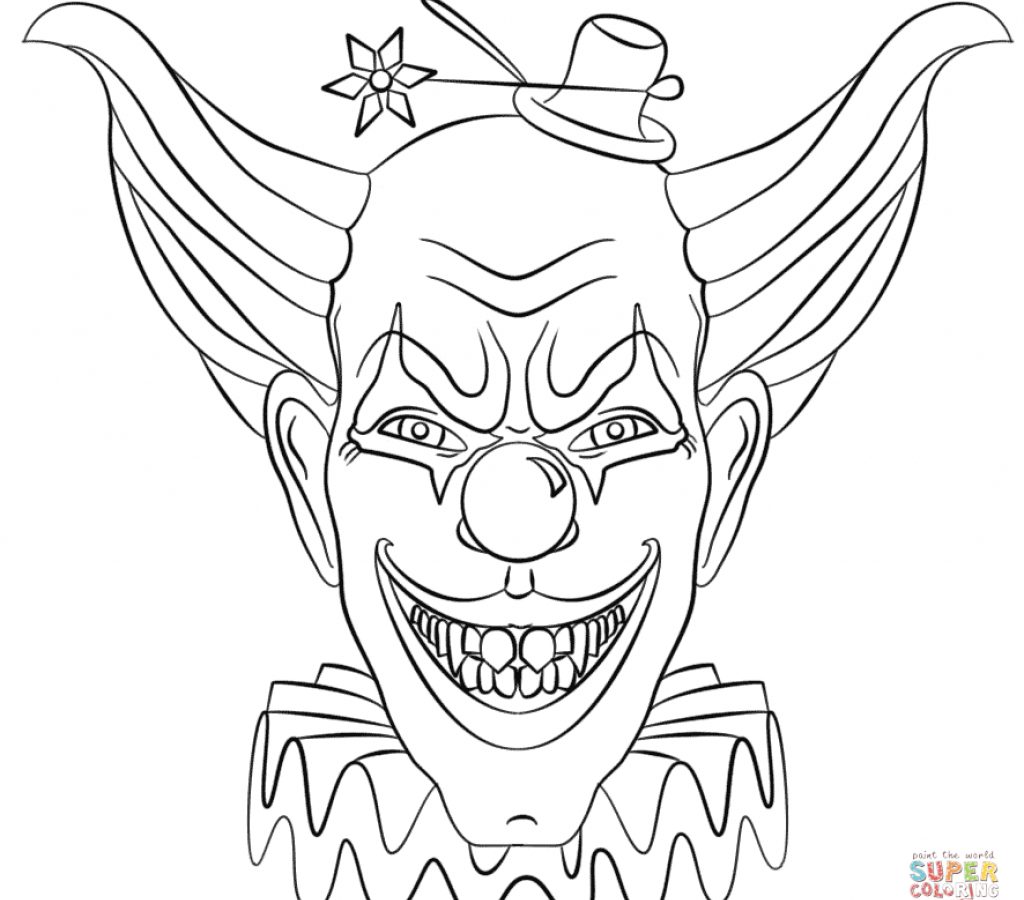 Cool Clown Drawing