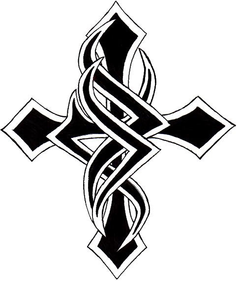 482x570 Of Tribal Crosses