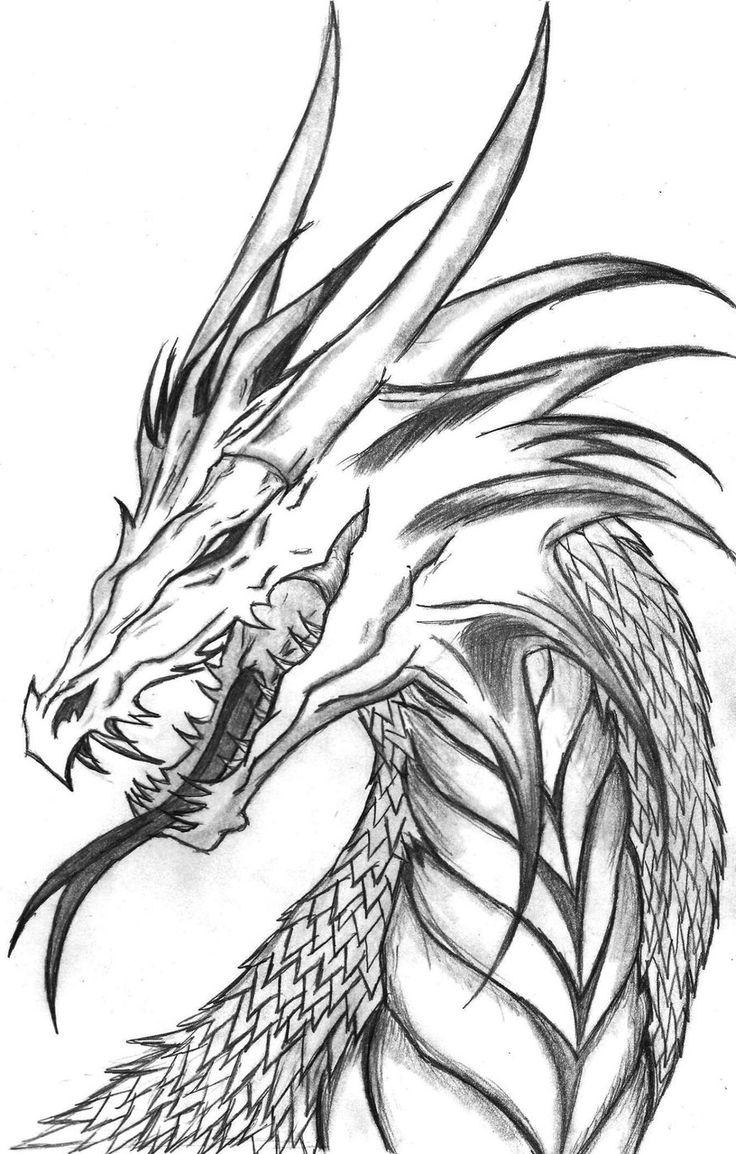 Cool Dragon Drawing at GetDrawings | Free download